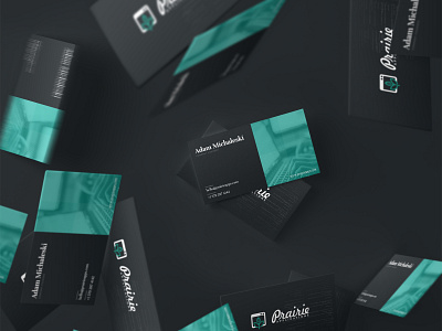 Prairie Software Developers | Business Cards agency agency branding branding business card design business cards development agency identity design layout software developers typography
