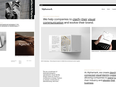 Alphamark — Branding Studio agency agency website branding agency branding studio digital agency digital studio layout portfolio typography user interface visual identity visual identity designer website