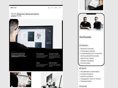Alphamark — About Us agency agency website branding agency branding studio digital agency digital studio layout portfolio portfolio website typography user interface visual identity visual identity designer