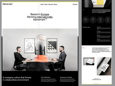 Alphamark™ Website agency branding branding agency creative studio design agency layout studio typography user interface web design website