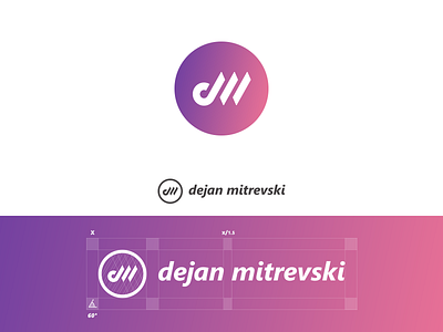 DM Logo Monogram branding dm letters dm logo logo logo grid logo mark mark monogram personal branding
