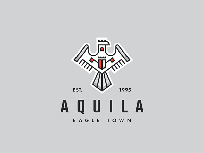 Eagle Town branding coat of arms eagle eagle logo flag logo logo logo design logo mark logotype shield logo