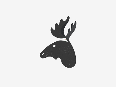 Moose animal animal logo bird bird logo logo logo mark logo negative moose negative space