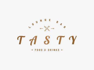 Tasty Lounge Bar bar logo branding branding identity design logo logo design logo grid logo mark restaurant restaurant logo tasty