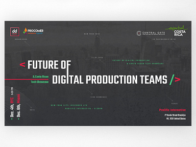 Future of Digital Production Teams design digital production event flyer flyer design poster poster design tech event tech flyer