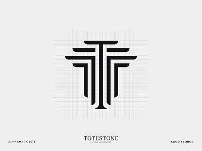 Totestone Logo Symbol branding craft logo logo logo design logo mark stone logo typography vector