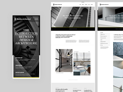 Matthew&Maricel Website architect architecture architecture logo clean responsive simple user interface web website website design