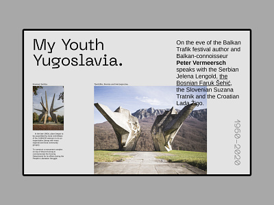 My Yought Yugoslavia architecture architecture website branding brutalist design layout layout exploration typography user interface web design website