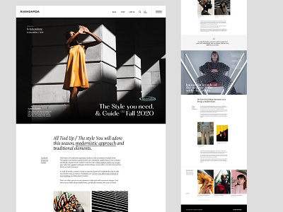 AVANDAGRA / Blog Article article blog branding clean design layout lifestyle logo simple typography ui user interface ux website
