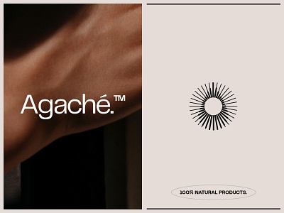 Agache Logo Design beauty brand design brand identity brand mark branding branding design clean designer illustration logo logo mark mark skincare typography