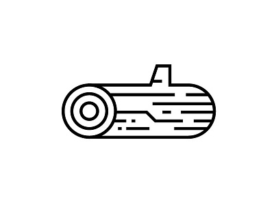 Log design iconography illustration