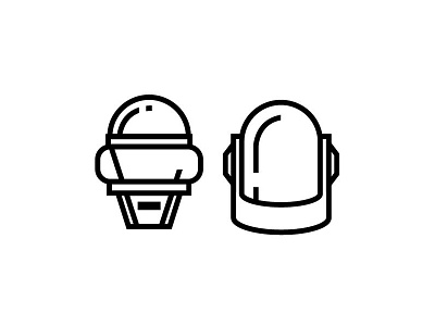 Daft Punk design iconography illustration