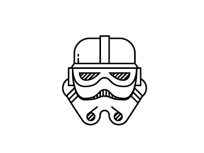 Stormtrooper design iconography illustration star wars