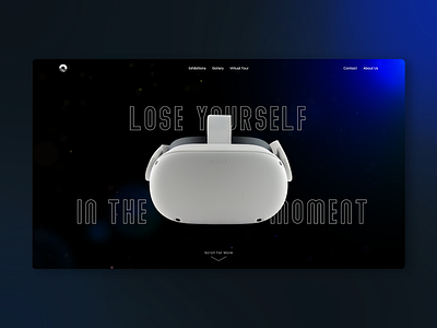 LOSE YOURSELF IN THE MOMENT brand brand identity branding colour concept creative creative design design designer illustration landing landing page logo ui uiux ux web design