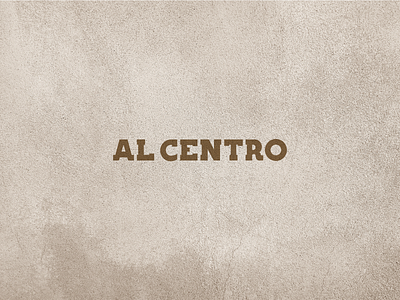 Al Centro - Brand brand branding custom lettering design logo logotype typography