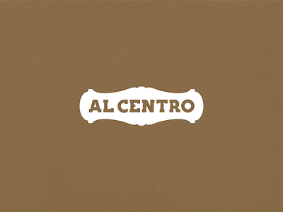 Al Centro - Brand brand branding design logo typography