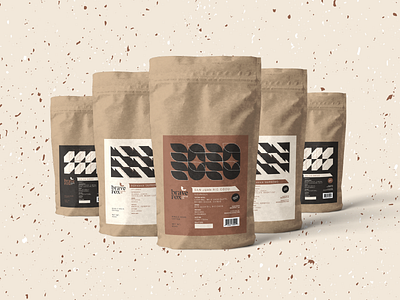 Brave Fox Coffee - Packaging bags brand branding coffee packaging print