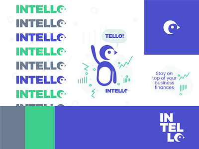 Intello - Brand app app branding brand branding icon illustration logo