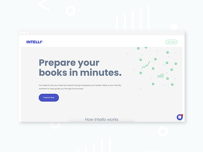 Intello - Landing Page app landing page website