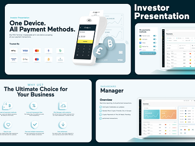 Payment Solution Pitch Deck animation branding crypto cryptocurrency design graphic design illustration keynote payment pitch deck powerpoint presentation design slides typography ui vector