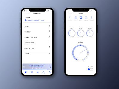 UI Challenge #007- Settings 007 app appdesign dailyui dailyui007 dailyuichallenge settings settingsdesign settingspage soundsettings soundsystem soundsystemsettings ui uichallenge uichallenge007 user interface