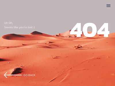 Daily UI #008- 404 Page