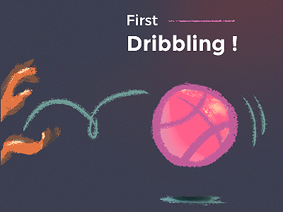 My first shot debut dribble first shot illustration invitation invite logo my first shot rough storyboard thanks ux