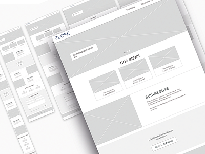 Flore Wireframe contact page landingpage prototyping ux design ux process wireframe