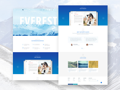 Everest blue hcm namnguyen snow uxui website