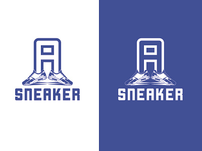 Sneaker logo blue hcm logo namnguyen sneaker