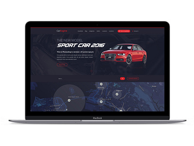 Car Engine Theme car darkskin hcm namnguyen uxui website