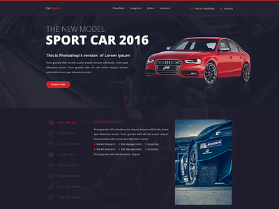 Sell Car Themes car dark skin hcm nam red website