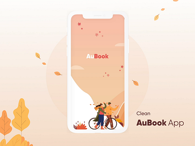 AuBook Aplication - Autumn Ver app audio books clean namnguyen ui ux
