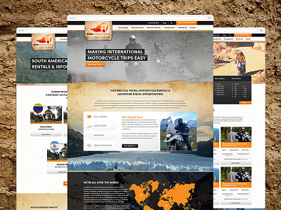 Ride adventure motorcycles web design