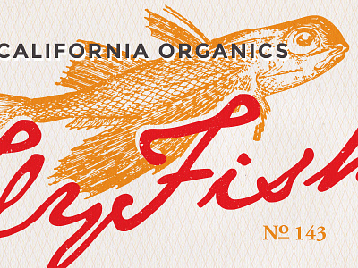 Fly Fish Wine label design wine label