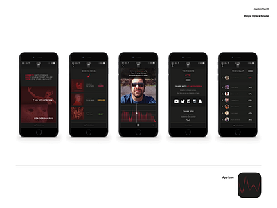 Royal Opera House - Social Karaoke Concept app campaign concept design ios iphone layout mobile music opera ui ux