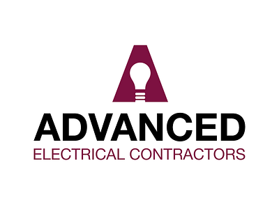 Electrical Contractor's Rebrand brand company corporate electrical electricity identity logo negative space