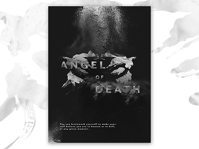 Angel of Death - Rorschach anatomy death emotion ink inkblot manipulation photo photoshop poster ribs rorschach typography