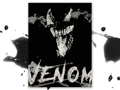 Venom Poster: Experimentation concept design horror marvel movie poster supervillan tom hardy venom