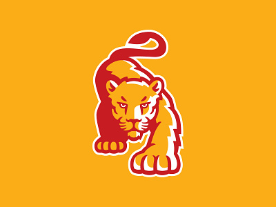 Lion mascot logo animal athletics cat determination fierce gold high school leopard lion lionness logo mascot panther powerful puma red school sports tiger university