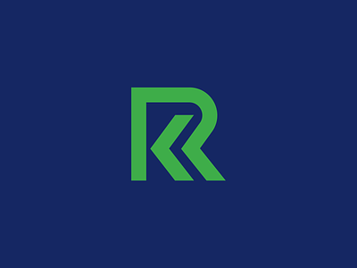 RK monogram logo bold branding clean geometric initials k lettermark letters logo mark minimal monogram r rk simple