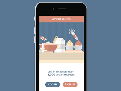 Daily UI 001 - Sign Up app cooking cupcakes daily daily ui form log in login mockup sign up ui