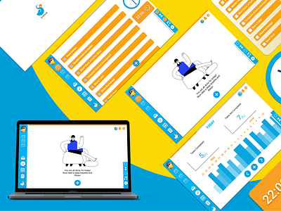 UI/UX design for Time Management App DooDoo.