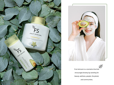 Fruit Skincare Cosmetic Branding branding design graphic design illustration logo vector