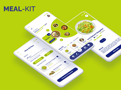 Meal-Kit Mobile Apps/ UI UX Design foodapps homepage homepagedesign mealapps uiuxdesign