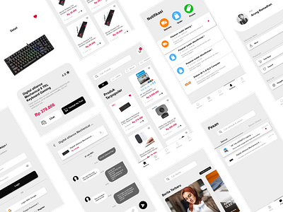 E-Commerce Mobile App【Atsyz】 app atsyz beginner beginner ui designer branding chat e commerce design e commerce e commerce mobile app e commerce mobile design e commerce shot mobile app mobile app design mobile ui news e commerce notification e commerce profile e commerce prototyping ui ui design