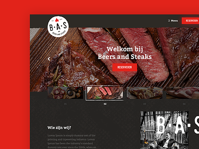 Steakhouse homepage butcher clean fresh homepage meat steakhouse vintage webdesign