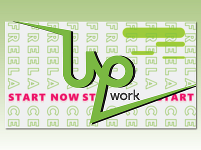 Fast Work Landing Page-UP WORK branding client design illustration landingpage minimal ui upwork ux vector web