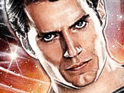 Man of Steel - WIP film illustration man of steel poster superman