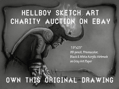 Original Hellboy Art Charity Auction art auction charity hellboy original